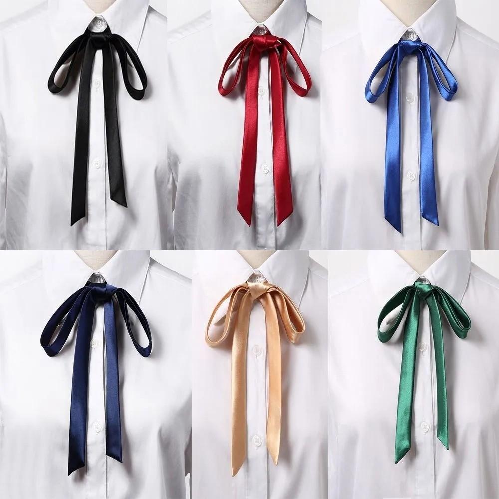 

Hand-tied JK Bow Tie, Narrow And Versatile Bow Ribbon One Size рожевий