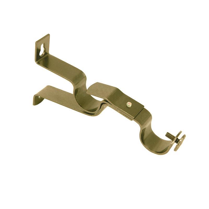 Adjustable Rustproof Metal Curtain Rod Brackets Heavy Duty Holders for Bathroom Living Room Window Use