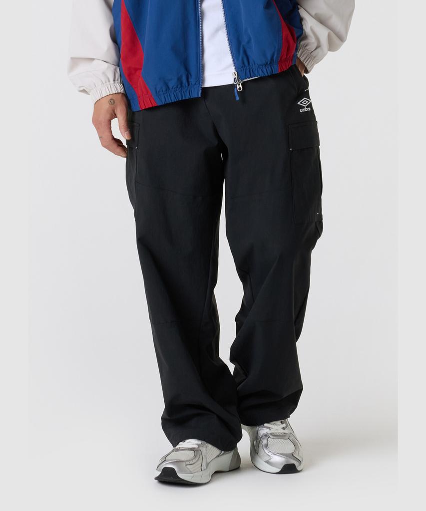 UMBRO Cotton-Touch Nylon Cargo Straight Pants Black Ur123Cpt25