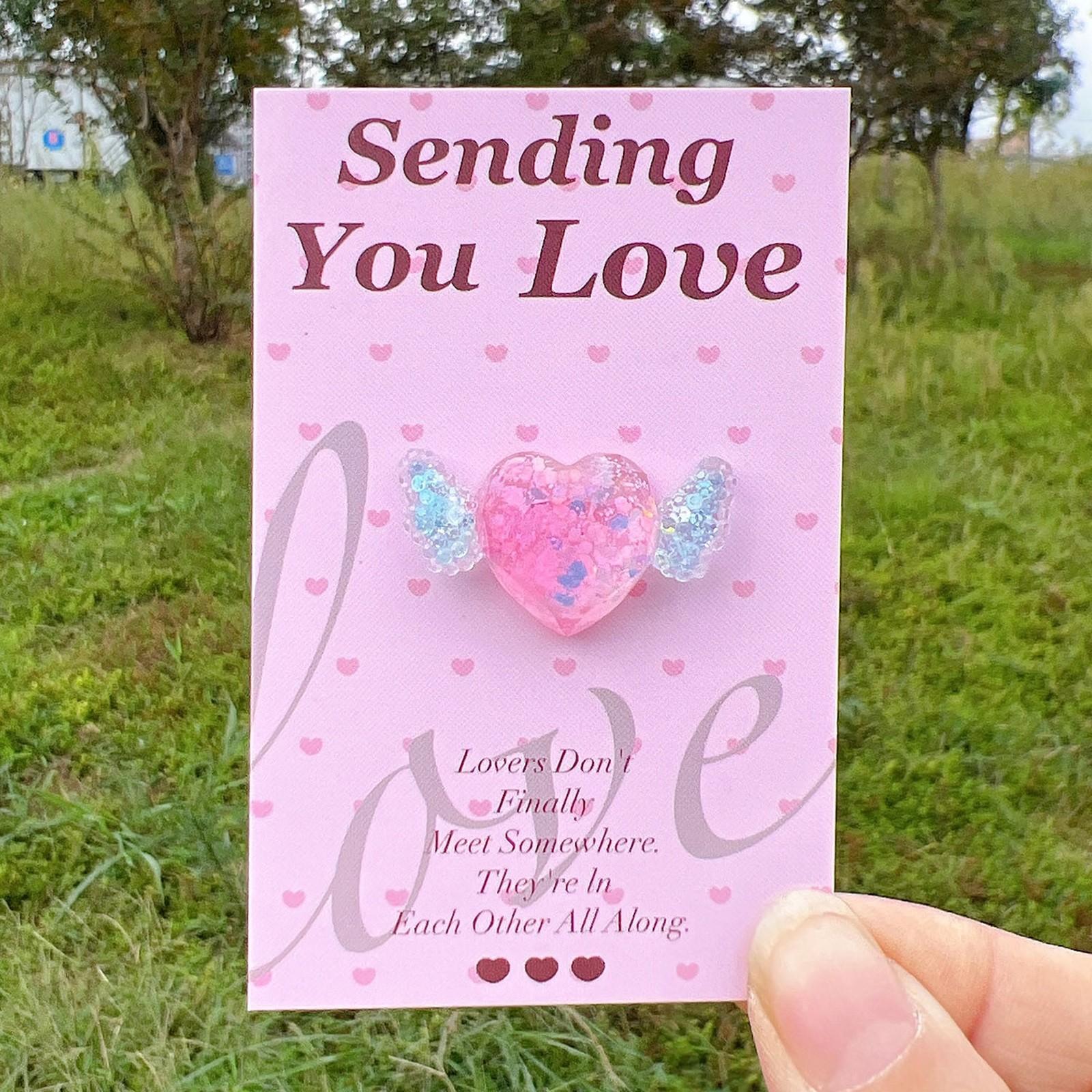 

6PC Pocket Card Decoration Gift Diy Card Cross-border Valentine s Day Hug Card Love Card For Children, Friends, Lovers Valentines Party Supplies One Size