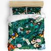 Forest Fairy Flower Butterfly Girl Duvet Cover with Pillow Case Custom 3pcs Bedding Set Quilt Cover Double Bed Home Textile