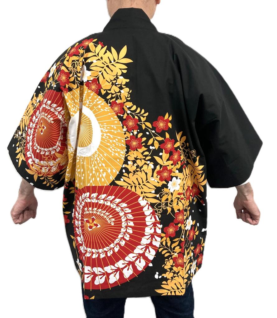 [Asakusa Kimono Market] Festival Happi Coat [Umbrella] [Men's] [Women's] Unisex Festival Hanten Costume Outfit Hanten Dance