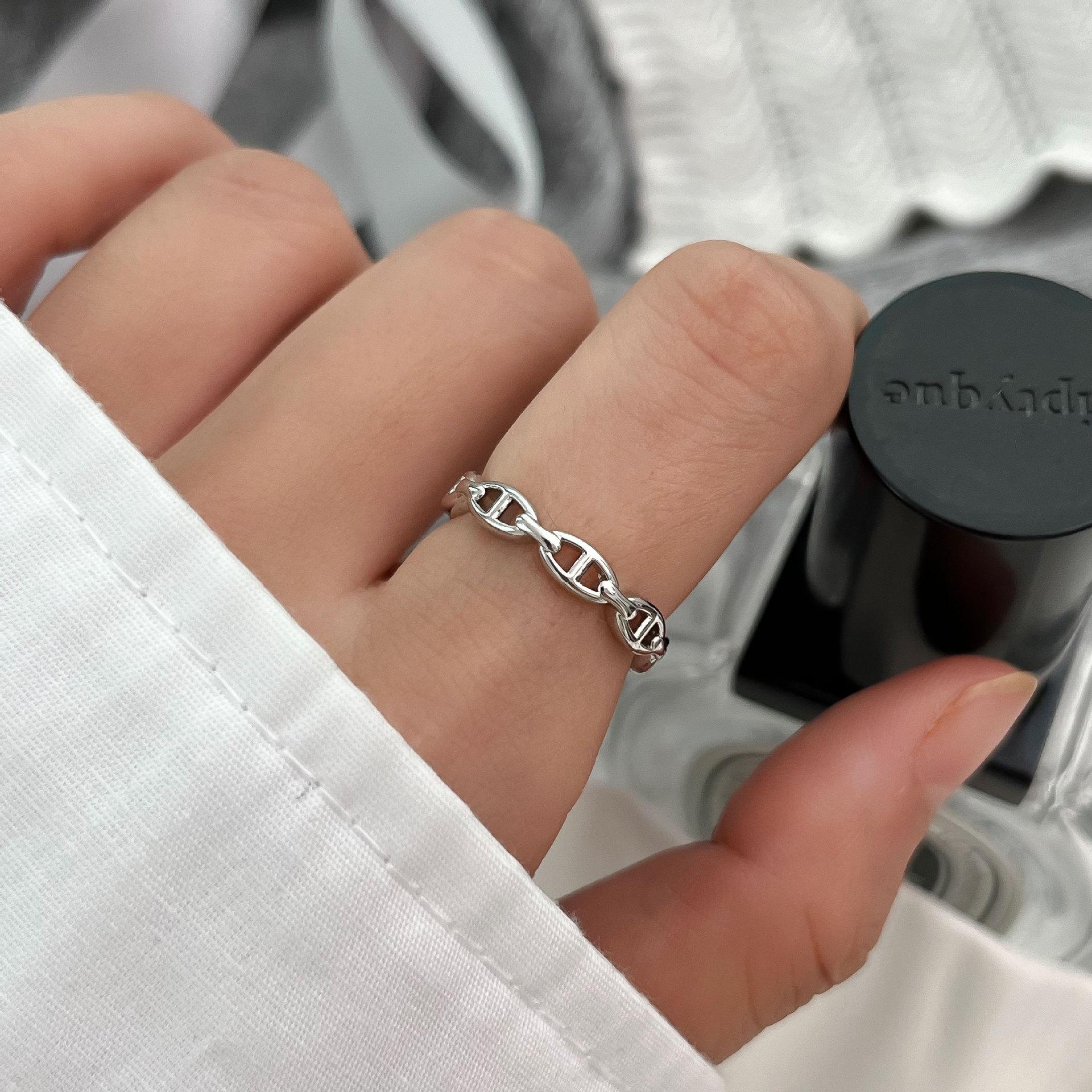 

Кольцо из полой платины с медным покрытием — простое, универсальное и элегантное женское указательное кольцо