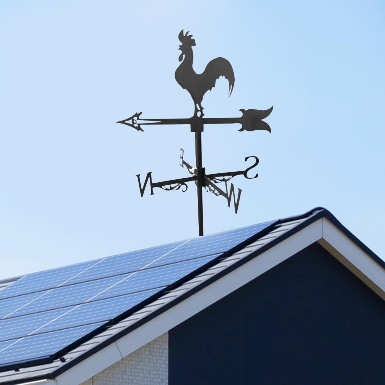 

Retro Metal Weather Vane Animal Statue Practical Home Garden Crafts Ornament