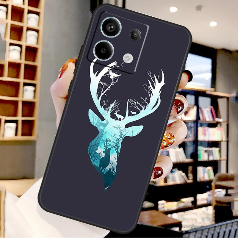 

Starry Sky Deer For Xiaomi Redmi Note 14 Pro 13 12 11 9 10 15 Pro Plus Case For Redmi 15 15C 14C 10C 12C 13C Redmi 15 4G