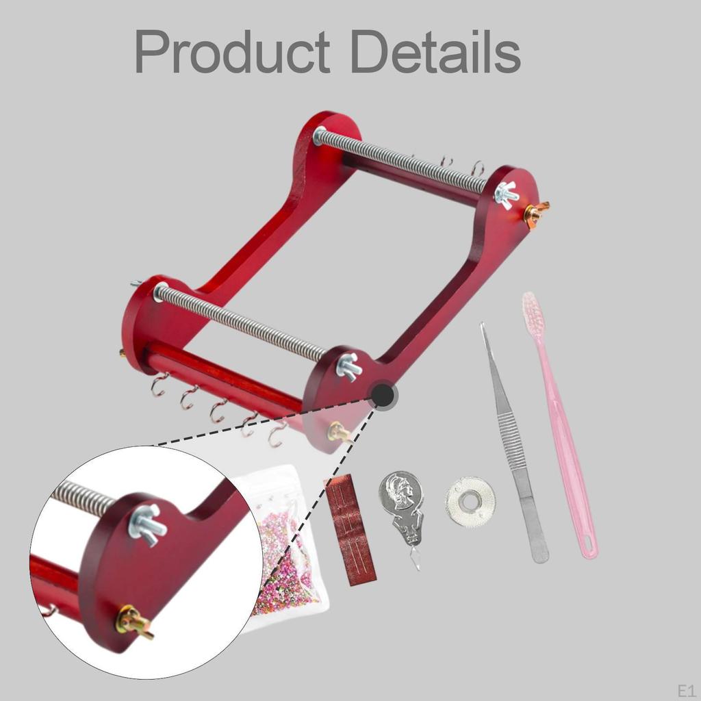 Wooden Beading Loom Bead Weaving Loom, Beginners Crafting Multipurpose, Supplies, Durability