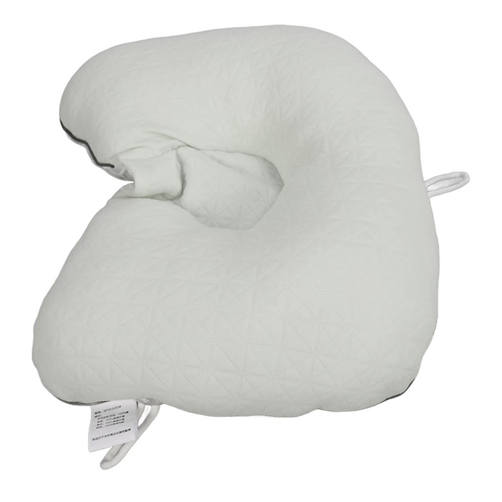Baby Head Pillow U Shaped Soft Cozy Breathable Infant Neck Pillow with Drawstring for Home Travel