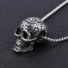 Meier Stainless steel punk skull men's everyday necklace