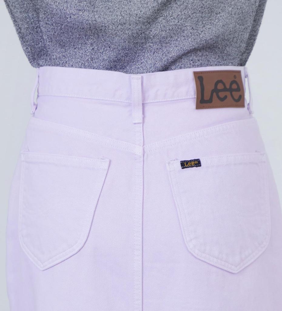 Lee Standard Wardrobe Denim Light Size S Skirt, Spring/Summer, Women's, LL2625-208, Purple,