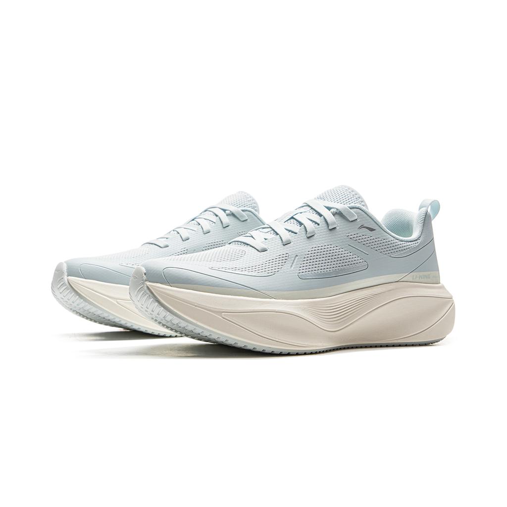 Li Ning Cushioning Slip Resistant Abrasion Resistant Support Lightweight Low Top Running Shoes Women's Blue ARHV024-5