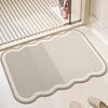 Bathroom Soft Diatom Mud Floor Mat Toilet Toilet Non-slip Foot Mat Household Water Absorption Quick Drying Anti-drop Soft Mat
