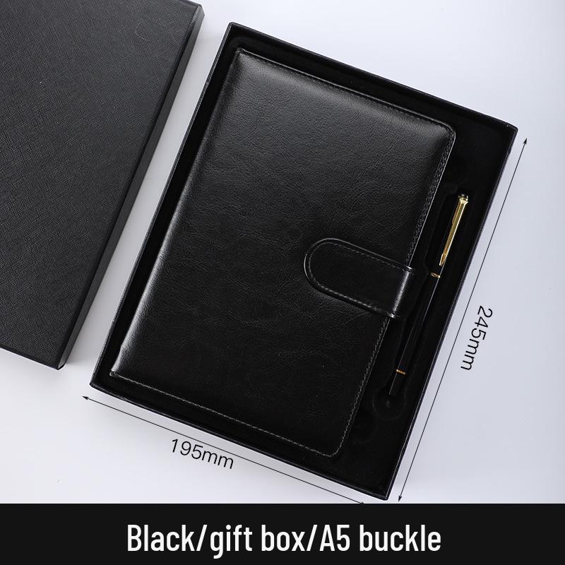 A5 Custom Imitation Leather Notebook Gift Set - Customizable Creative Journal