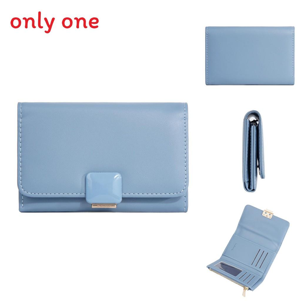 Ladies Wallet Card Holder Pu Leather Zipper Long Style For Daily Use