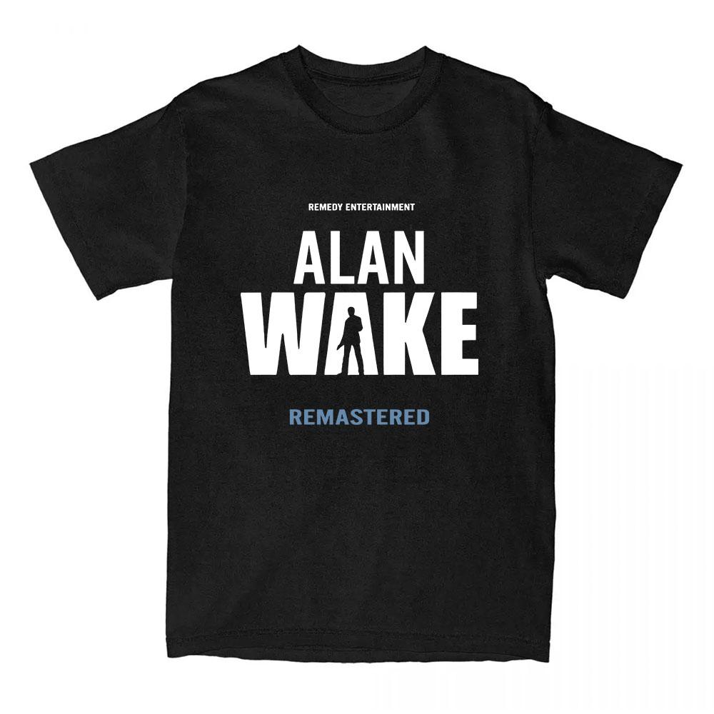 Alan Wake 2 Koszulka z nadrukiem Koszulki bawełniane z krótkim rękawem Streetwear Unisex Luźny codzienny T-shirt z okrągłym dekoltem Góra