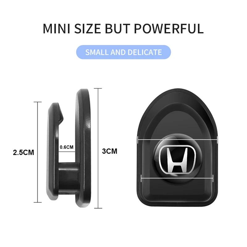 1/2/4pcs Car Styling Self Adhesive Mini Storage Hooks NM36 Accessories For Honda CITY CIVIC Mugen Pilot Type R Type S Si Insight