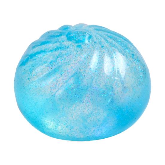 Glitter Dumpling Sugar Stress Ball Clear Steamed Bun Squeeze Fidget Toy Stretchy Decompression Simulation Dough Ball Desk Toy
