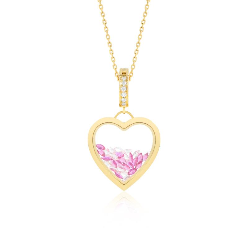 Retro Personalized Photo Box Pendant Item Can Be Opened And Closed Diy Pendant Hollow Design Transparent Box 18K Gold Color Retention