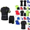 Breathable Summer Quick-drying Sports Suit With Short Sleeve T-shirt And Shorts**