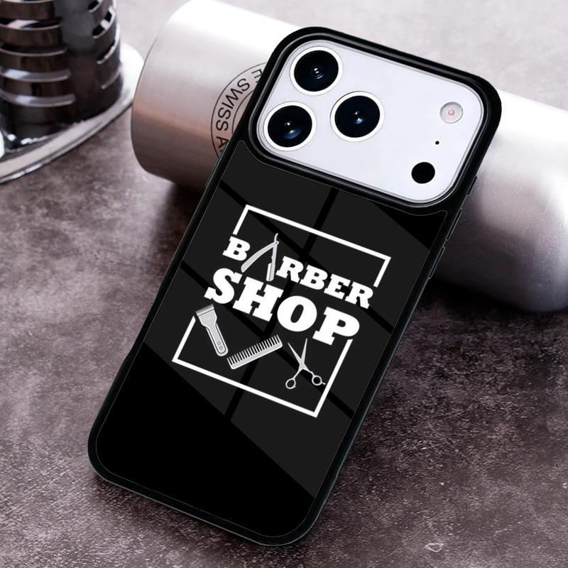 Barber Shop Hair Stylist Salon Phone Case For iPhone 17 16 15 14 13 12 11 Pro Max Plus 17Air Soft Silicone Cover