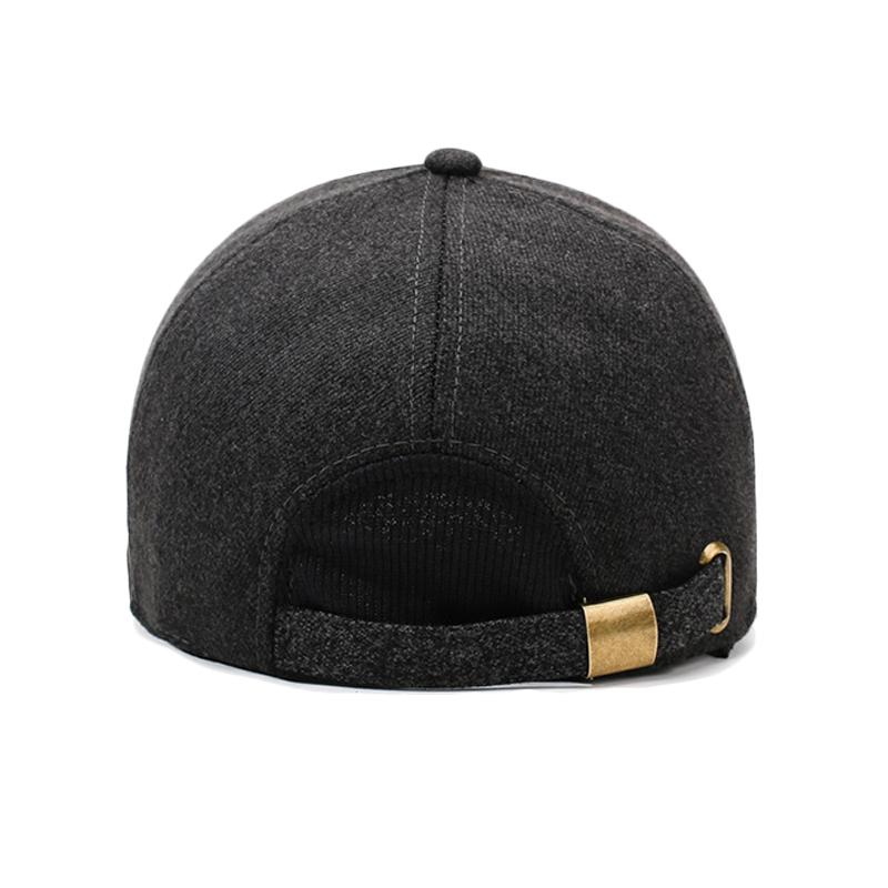 Autumn Winter Velvet Warm Cap Middle-Aged and Elderly Ear Protection Cotton Cap Men's Baseball Cap