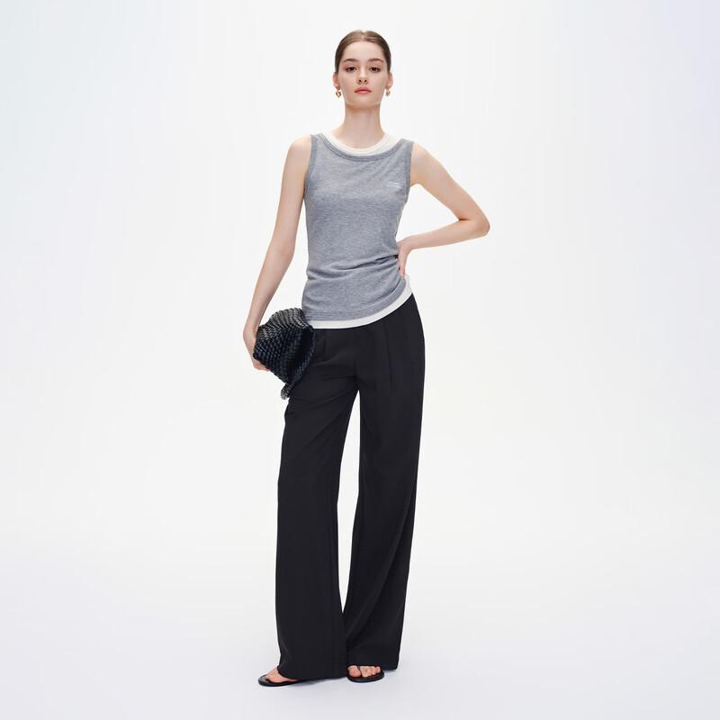 GIOVANNI VALENTINO Women's Slim Fit Layered Tank Top