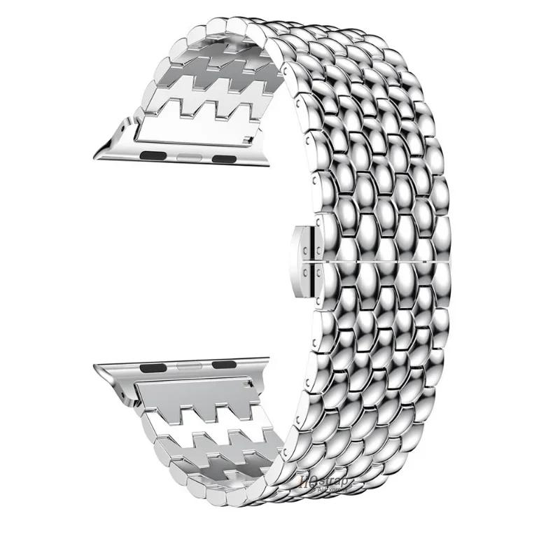 Dragon pattern metal for Apple Watch Band 44mm 45mm 41mm 40mm 38/42mm 49mm strap for iwatch series 7 8 5 4 6 SE Bracelet