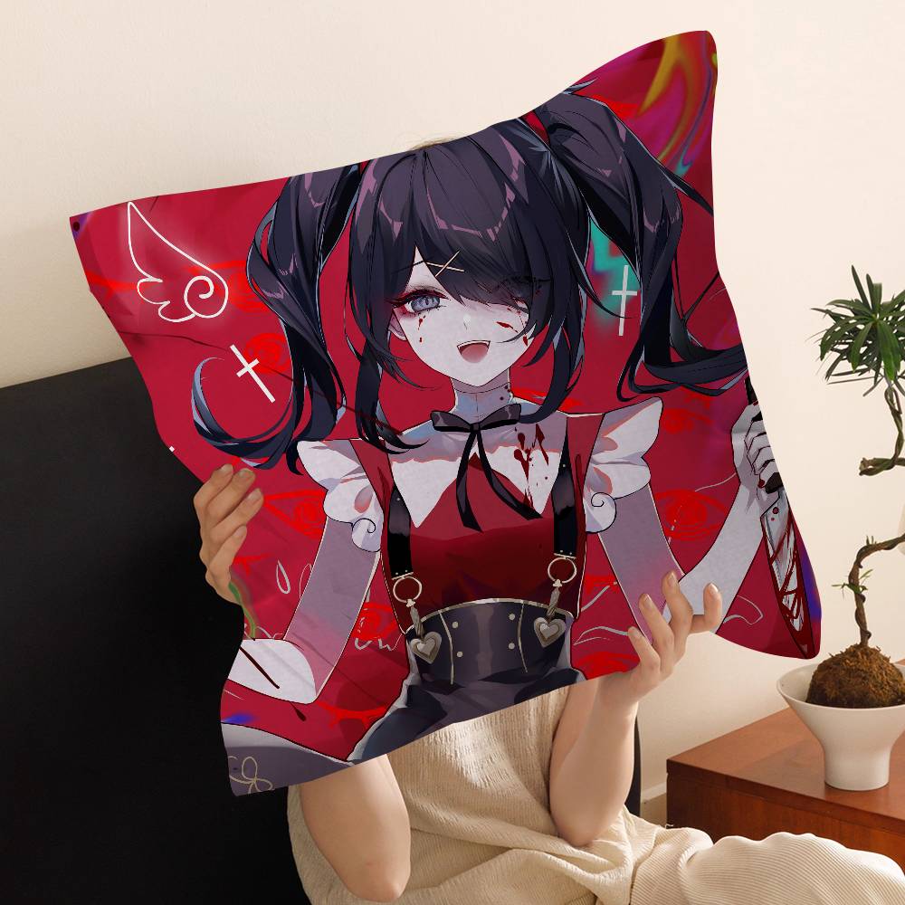 Angry Disgusted Black Doll Face Meme Pillow Cover Square Cushion Cover Retro Trendy Pillow Case For Living Room Chair