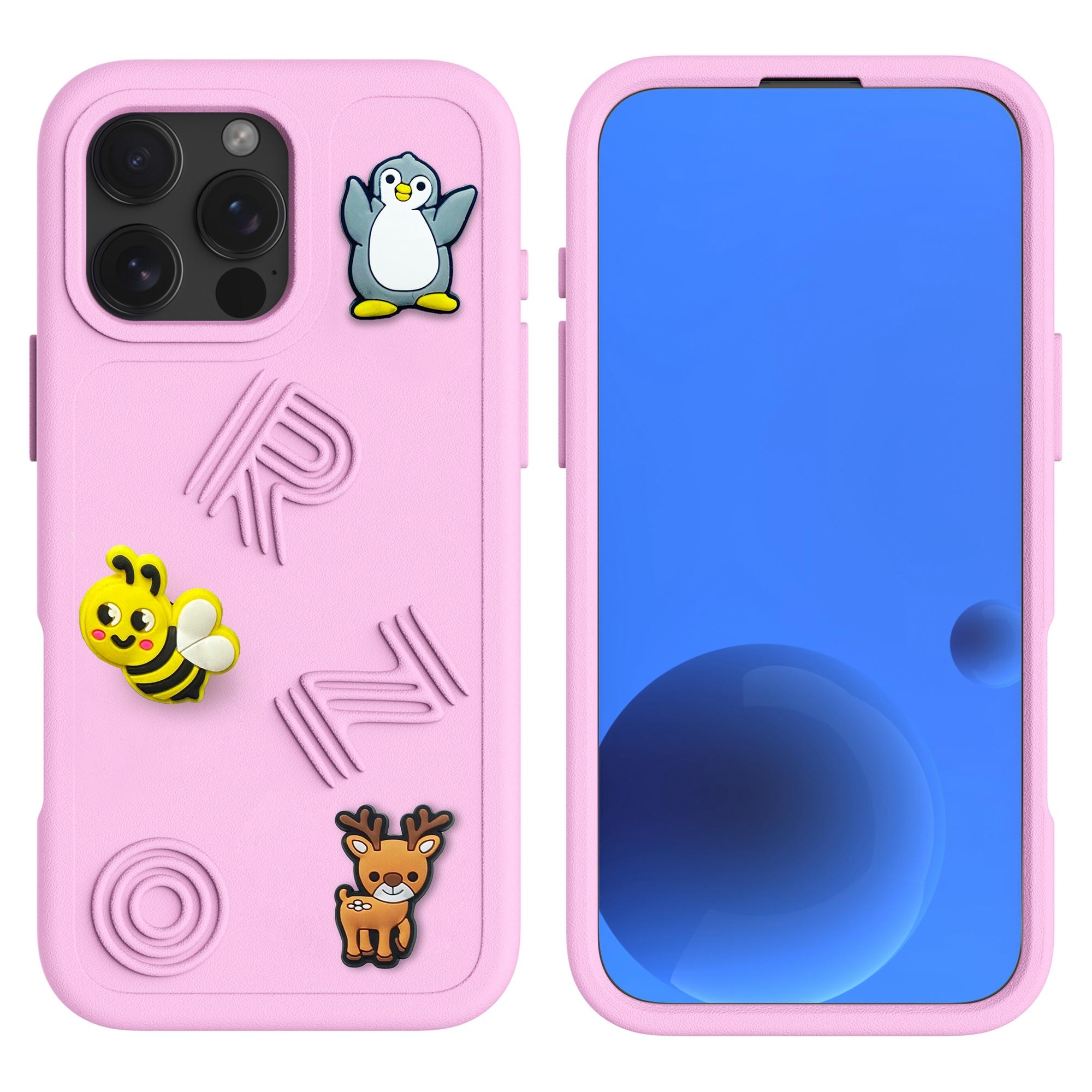 For iPhone 16 Pro Case Funny Pattern EVA Protective Phone Cover H