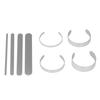 16 Pcs Bracelet Blank Adjustable DIY Openings 304 Stainless Steel Cuff Bangle Blank Bracelet Bending Bar