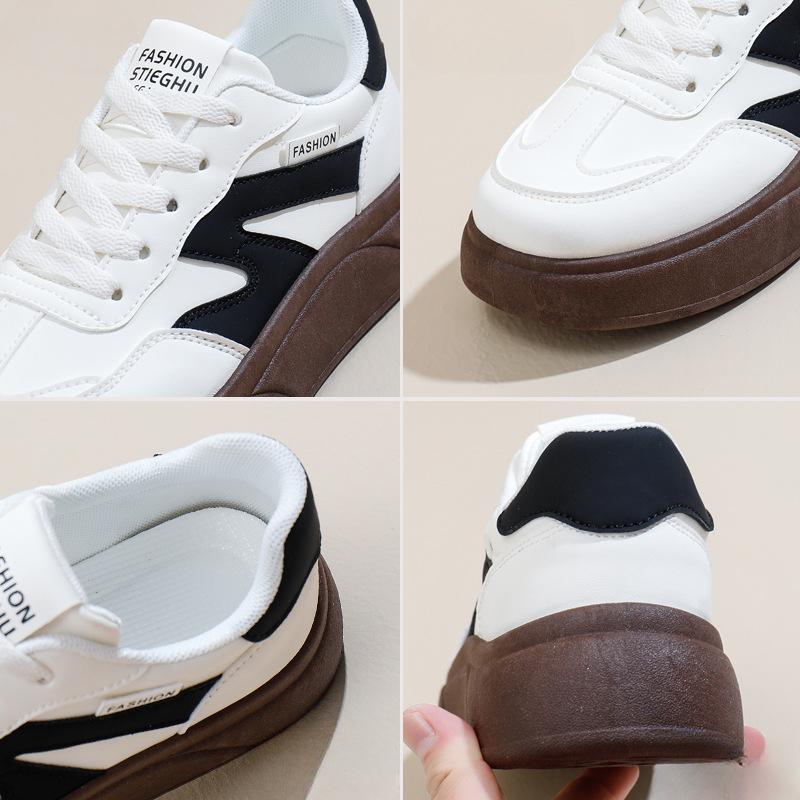 White Shoes for Women New Autumn Students All-Match Casual Ins Fashion Shoes Thick Bottom Fashion Sneakers