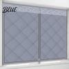 Reusable Window Insulation Winter Thermal Insulation Hook-and-Loop Cover with Zipper Quilted Energy Efficient Curtains Oxford Cloth for Cold