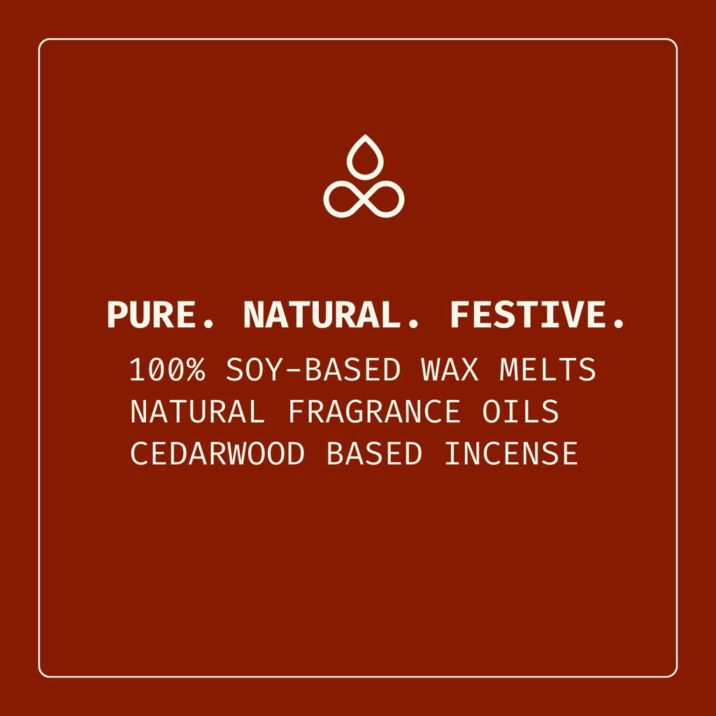 Pine Christmas Tree Scent Sticks - 20 Incense + 3 Wax Melts Ornaments