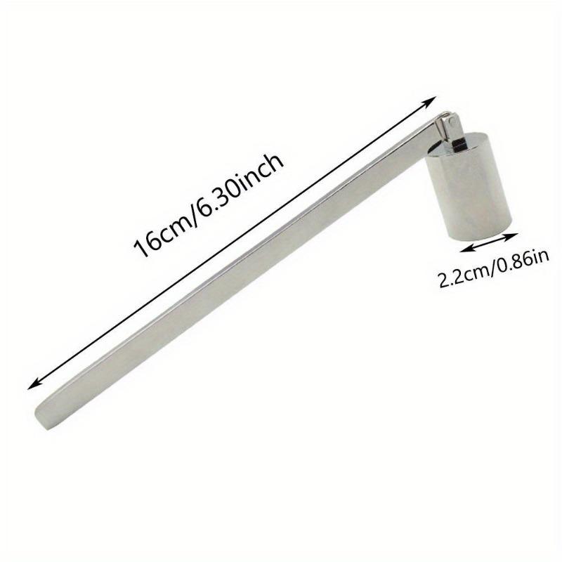 

1 шт. Колпак для свечи в форме колокола, подсвечник с длинной ручкой, из нержавеющей стали, гаситель для свечей, домашний декор, украшение серебряный