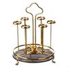 Albero Gira-Tazze Luce Design Elegante Portabicchieri Drenante per Bancone Salvaspazio