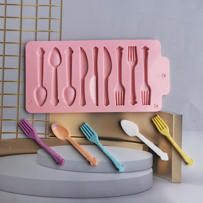 Forma Silikonowa Widelce Łyżki Noże