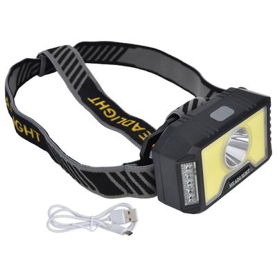 LED COB Headlight Multimode USB Charging Waterproof Head Flashlight for Outdoor Camping