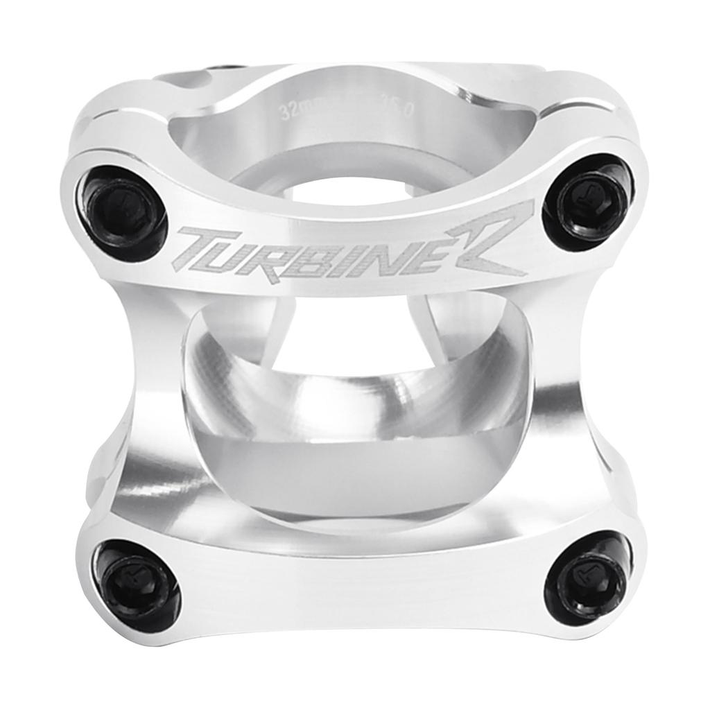 ZEOSS RaceFace Turbine R 35 MTB Vorbau 35x32mm 0 Grad Silber Aufkleber +/- RF3184-ZEO