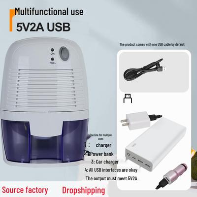 USB Small Dehumidifier for Bedroom - Air Moisture Absorber with Semiconductor Cooling