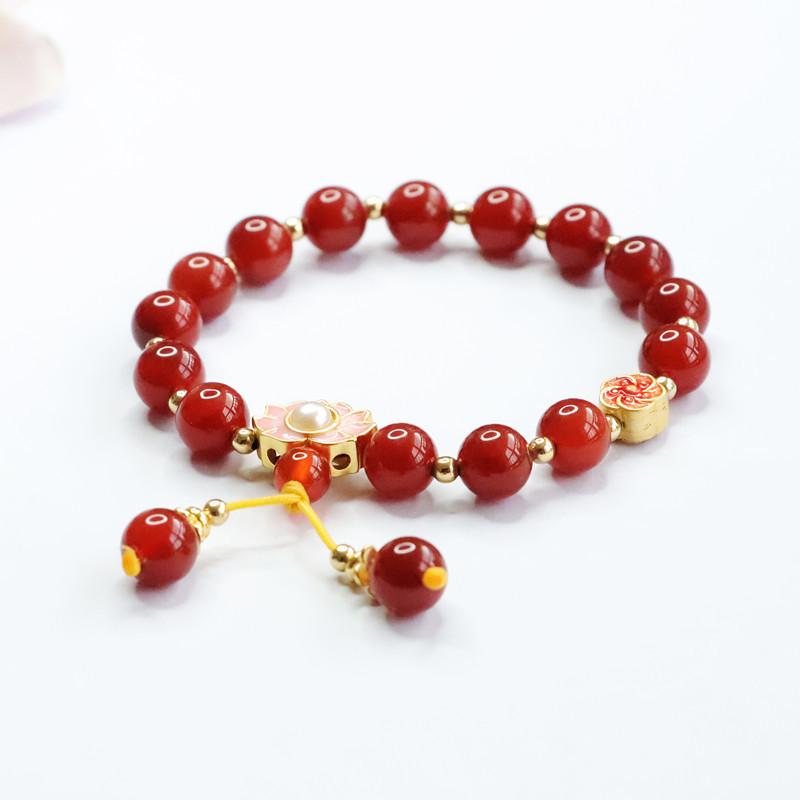 2026 Red Agate Bracelet South Jewelry Ornament Factory Live Delivery S2100306