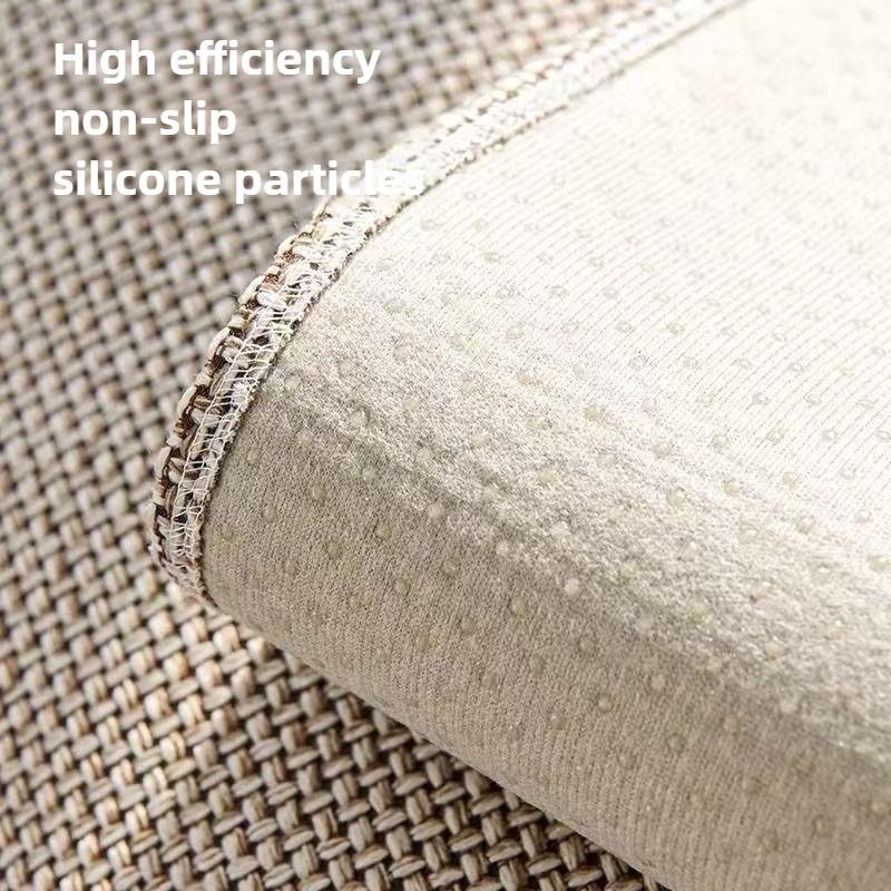 1PC Woven Cotton Linen Couch Seat Covers with Backrest All Seasons Universal Non-slip Sofa Towel Solid Color Seat Pad Home Decor