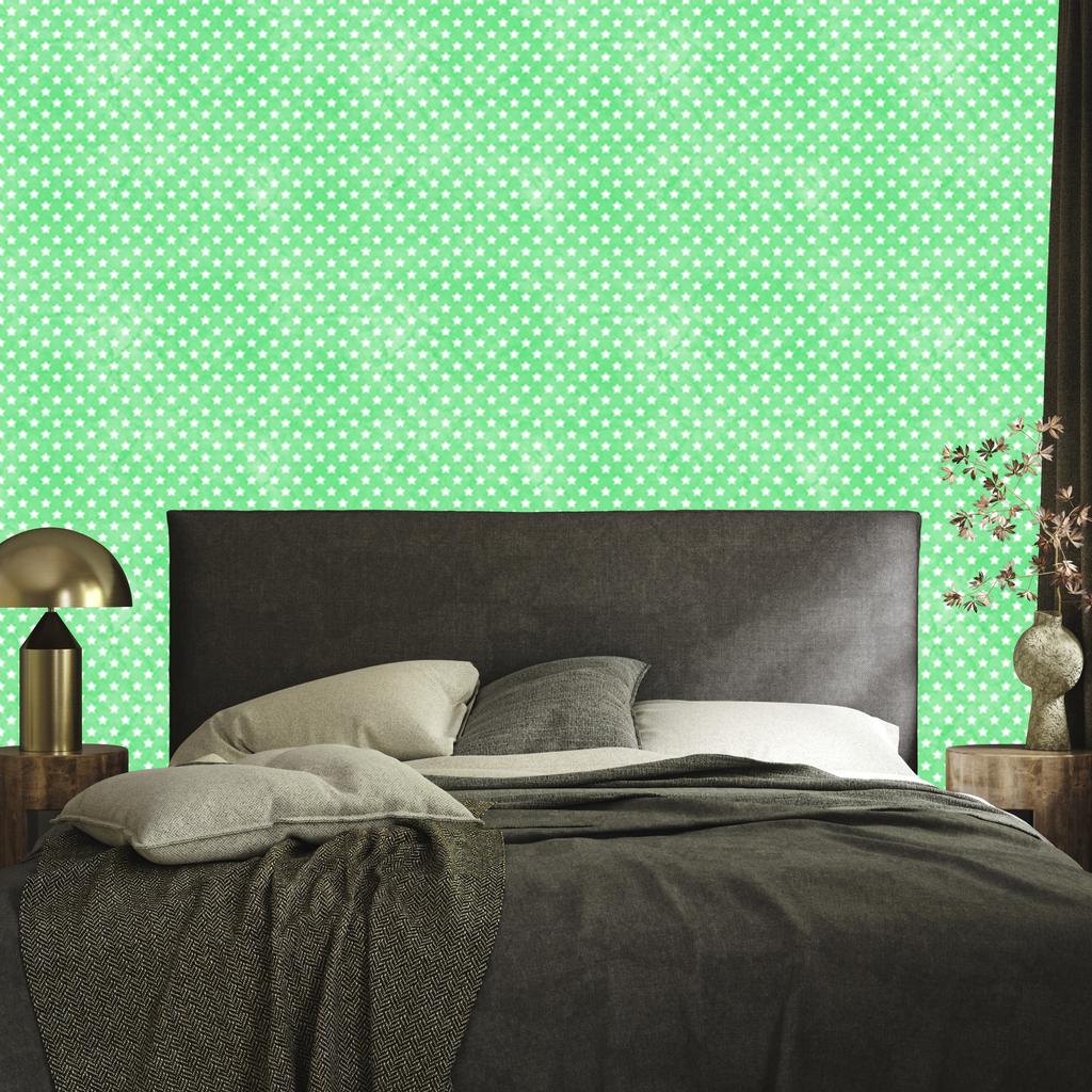 Mint Stars Wallpaper, Mint Background for Living Room and Bedroom 50x1000