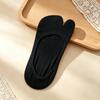 Women's Ice Silk Two-Toe Invisible Socks: Non-Slip, Breathable, Sweat-Absorbing, Summer Low-Cut, Toe-Separating Short Socks.