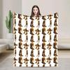 Italian Brainrot Cappuccino Assassino Cool Design Plush Flannel Throw Blanket for Living Room Soft Bedspread for Boys and Girls