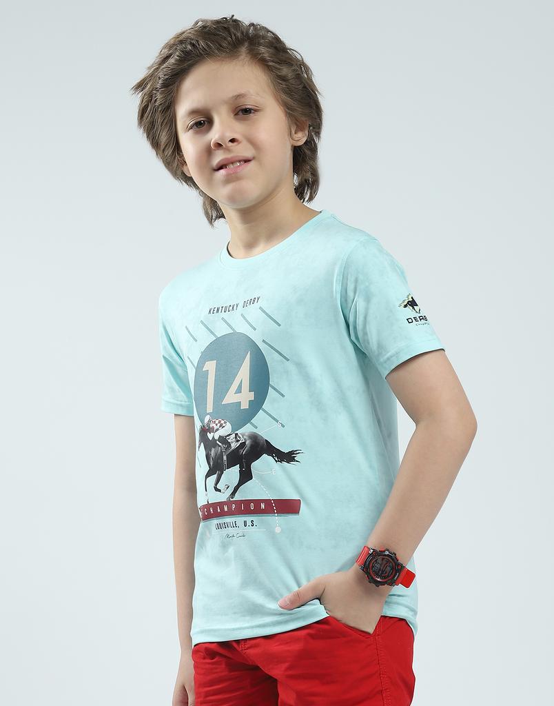 MONTE CARLO Boys Printed Round Neck T-Shirt
