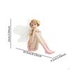 Figure Figurine Creative Desktop Ornament Resin Hand Painted Sculpture Girl Statue for House