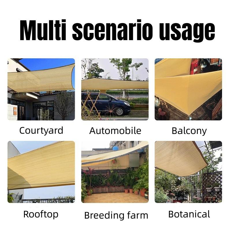 High Quality Sunshade Net for Outdoor UV Protection Breathable Garden Pergola Sunscreen Fabric Shade Sails Balcony Sun Shade Net