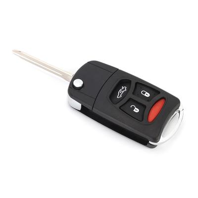 3 Panic Button Folding Remote Flip Shell Key Fob Case Cover Fit for CHRYSLER 300 20052007