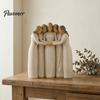 Handcrafted Wooden Statues Sisterhood Figurine, Friendship Sculpture for Living Room Home Decor Accents Bedroom Tabletop Ornament, Warm Gift
