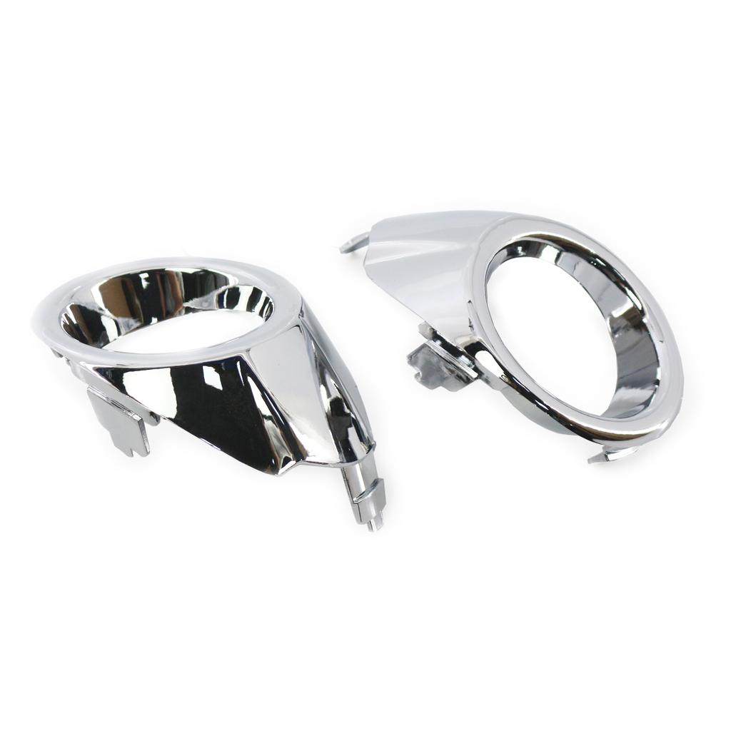 Car Accessories Chrome Front Left/Right Side Bumper Fog Light Lamp Cover Grille Grill For Ford Fiesta 2008 2009 2010 2011