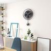 Classic Design Clock Decorative Wall Clock Acrylic Material Easy To Install Large Clear Numbers Stylish Pendulum Feature